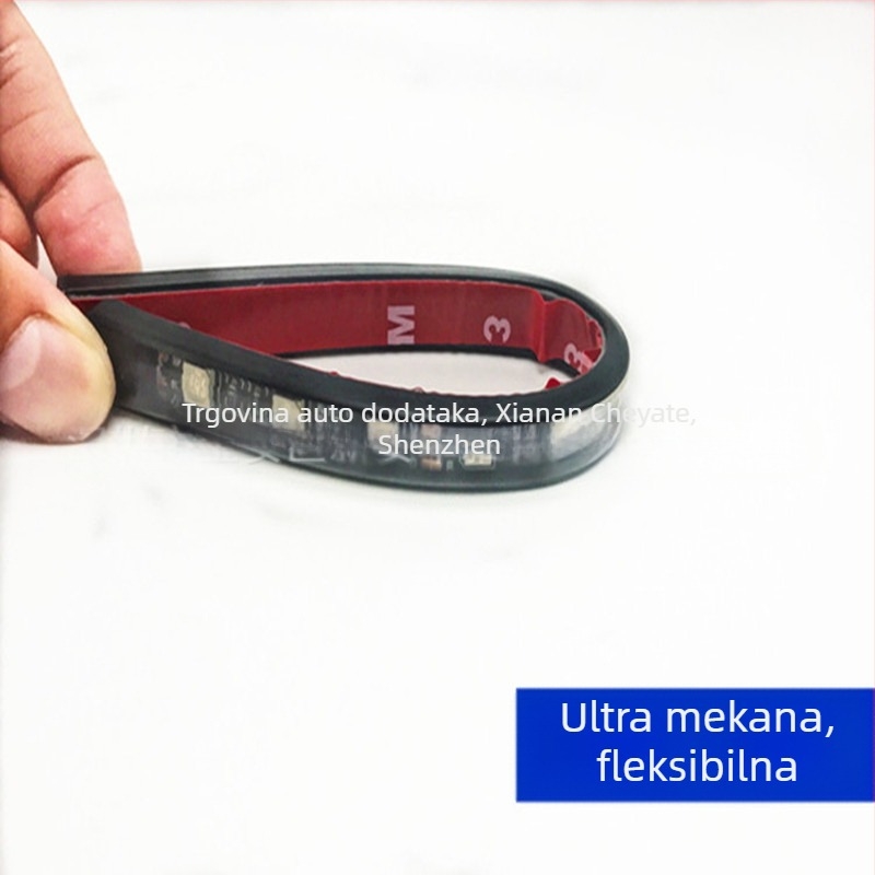 Unutarnje automobil RGB atmosfera svjetlo s glasovnom kontrolom, silikon, model One drag four 12SMD, napon 12V, struja 0.25A, prilagodljiva obrada