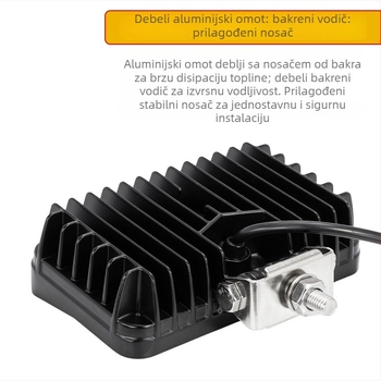 LED radna svjetla za ekskavatore i građevinske strojeve — 80W, 12V, aluminijska legura, model ZS-1582, otporno na udarce