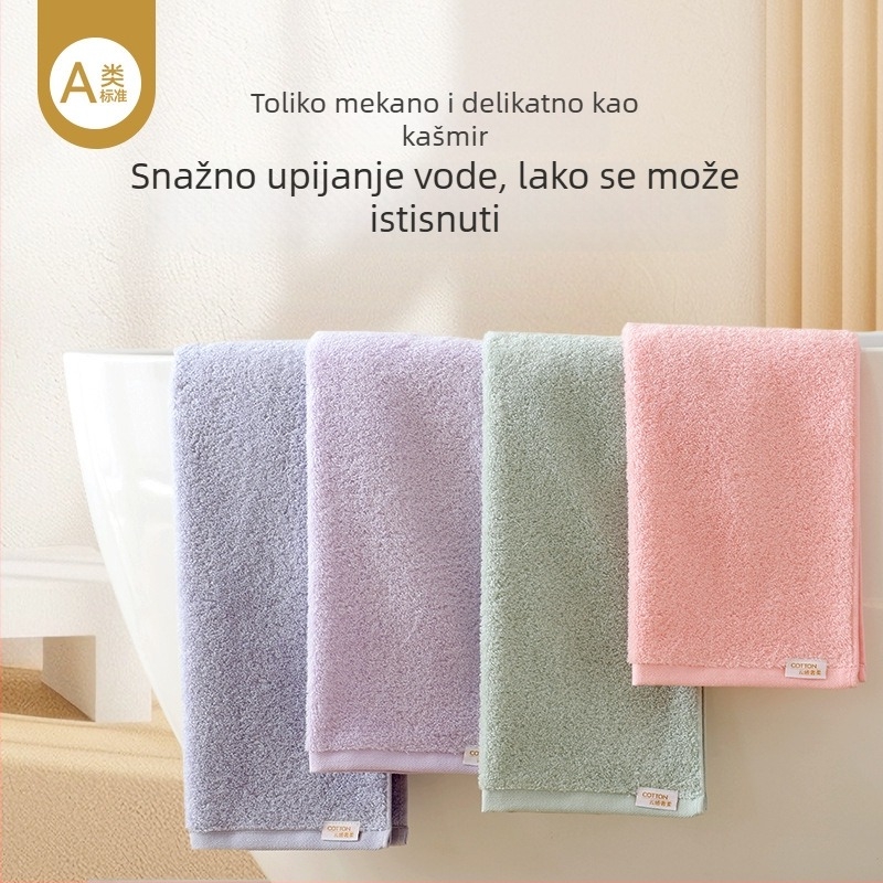 Kanghao Ručnik za lice od 100% pamuka, ravna tkanina, 80-100 g, za bebe i odrasle
