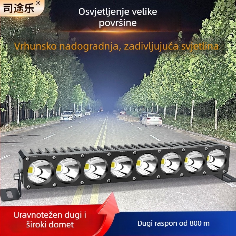 Auto LED reflektor s laserskim kanonom, 330W, 12V, aluminijsko kućište, dugačak domet svjetlosnog bara za kamion, svjetlo za maglu