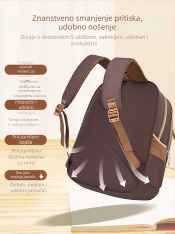 Unisex dječji ruksak za osnovnu školu, EVA materijal, lagan dizajn za smanjenje opterećenja, anime crtić uzorak, unutarnja podstava od sintetičke kože, marka Huibeixiong, zakrivljene naramenice