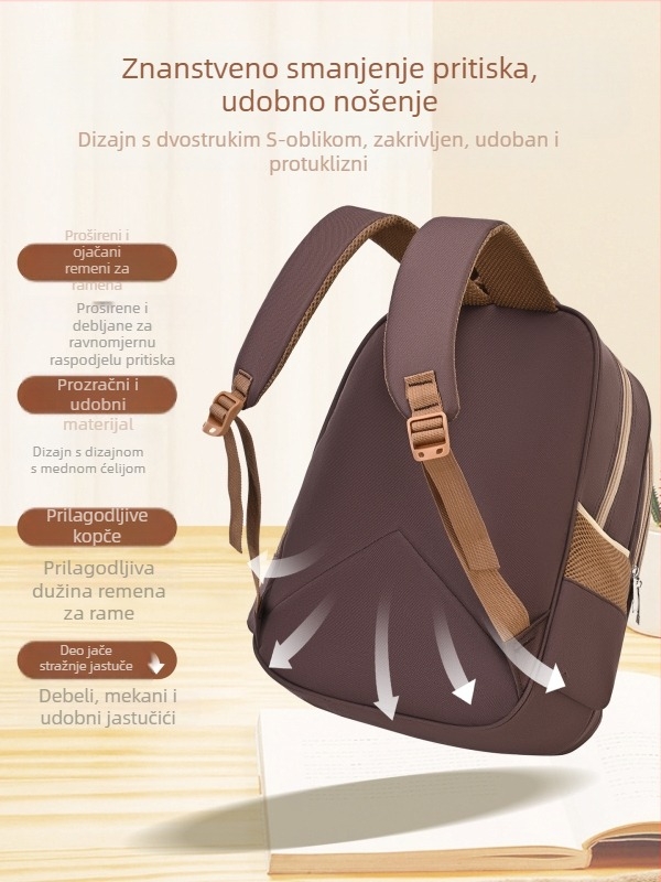 Unisex dječji ruksak za osnovnu školu, EVA materijal, lagan dizajn za smanjenje opterećenja, anime crtić uzorak, unutarnja podstava od sintetičke kože, marka Huibeixiong, zakrivljene naramenice