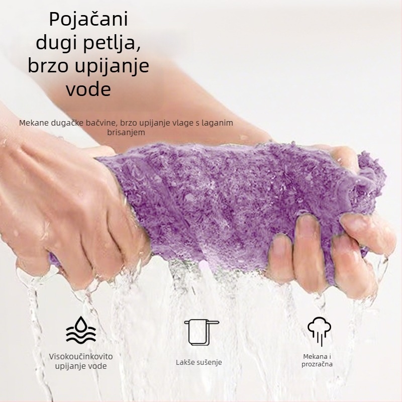 Puxi kvadratni ručnik od 100% pamuka, 40 vlakana, rubni šav, 80 g