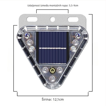 Solarni strob svjetlo za kamione – magnetno pričvršćivanje, ugradnja bez alata