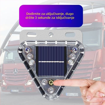 Solarni strob svjetlo za kamione – magnetno pričvršćivanje, ugradnja bez alata