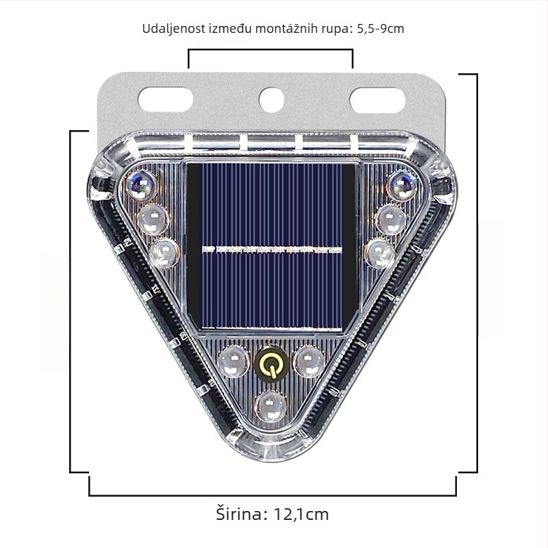 Solarni strob svjetlo za kamione – magnetno pričvršćivanje, ugradnja bez alata