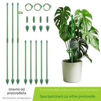 Penjačka pergola za ruže i Monstera, unutarnji držač za biljke s plastično-staklenim vlaknom šipkom