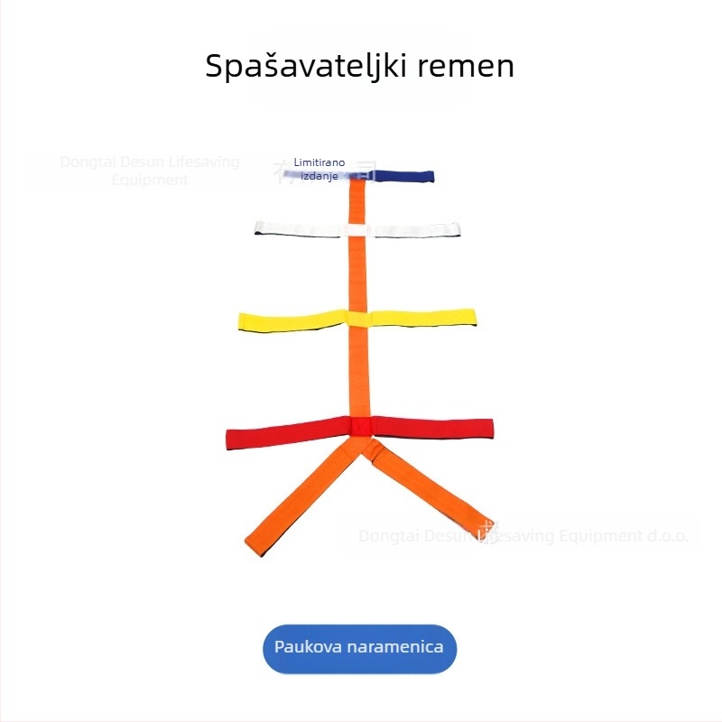 Set nosila za spašavanje na vodi s kralježničnom pločom, sklopiva plastična nosila, PE fiksator glave i vratna podrška — Brand Three Tails, Model SWY-SYJYDJ-01