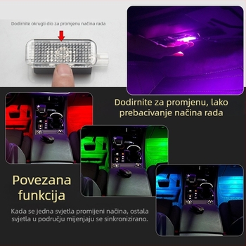 Ambijentalno svjetlo za Audijev prostor za stopala — ugrađena instalacija, 12V, 5W, PC kućište