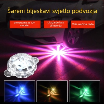 LED dekorativno svjetlo za šasiju automobila - 8W, 12V, ABS, vodootporno, model R02