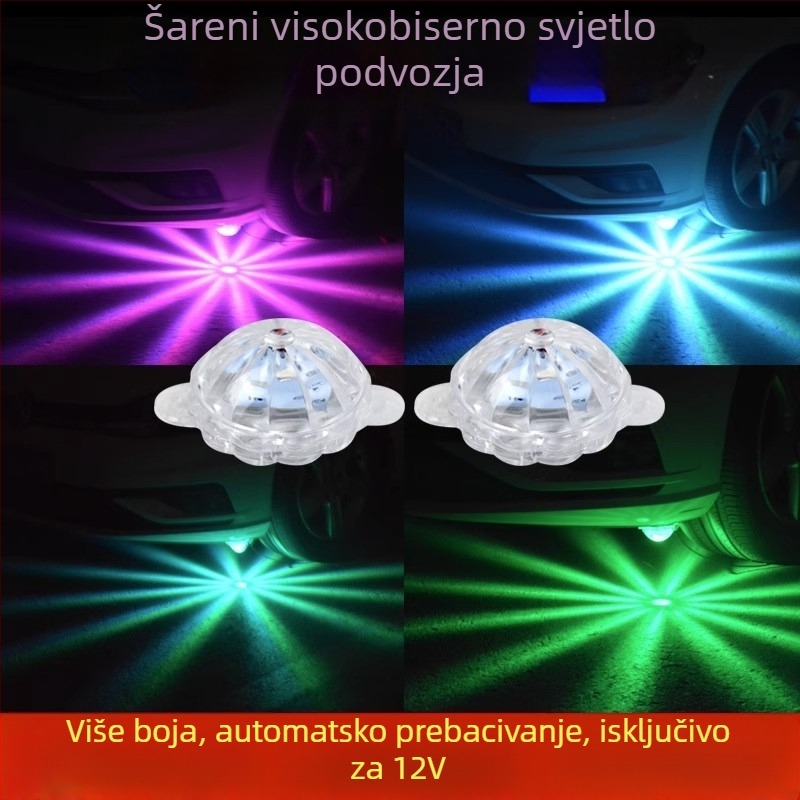 LED dekorativno svjetlo za šasiju automobila - 8W, 12V, ABS, vodootporno, model R02