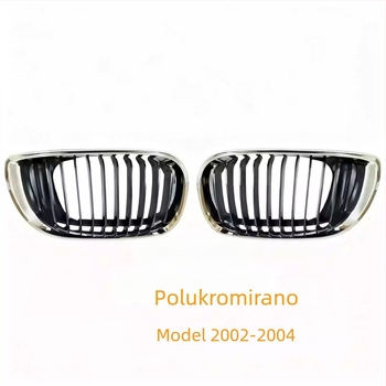 BMW E46 Prednja središnja rešetka – Metalna mreža za ventilaciju, Pig Nose, Dvostruki bubrezi