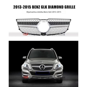 Mercedes-Benz GLK 2013-2015 GT prednja rešetka sa zvjezdastim uzorkom, ABS plastika, montaža na branik