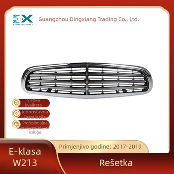 Srednja rešetka prednjeg branika za Mercedes-Benz W213 E200 E350 - ABS plastika - Dijeli broj 213 880 0683 - Ugradnja na branik