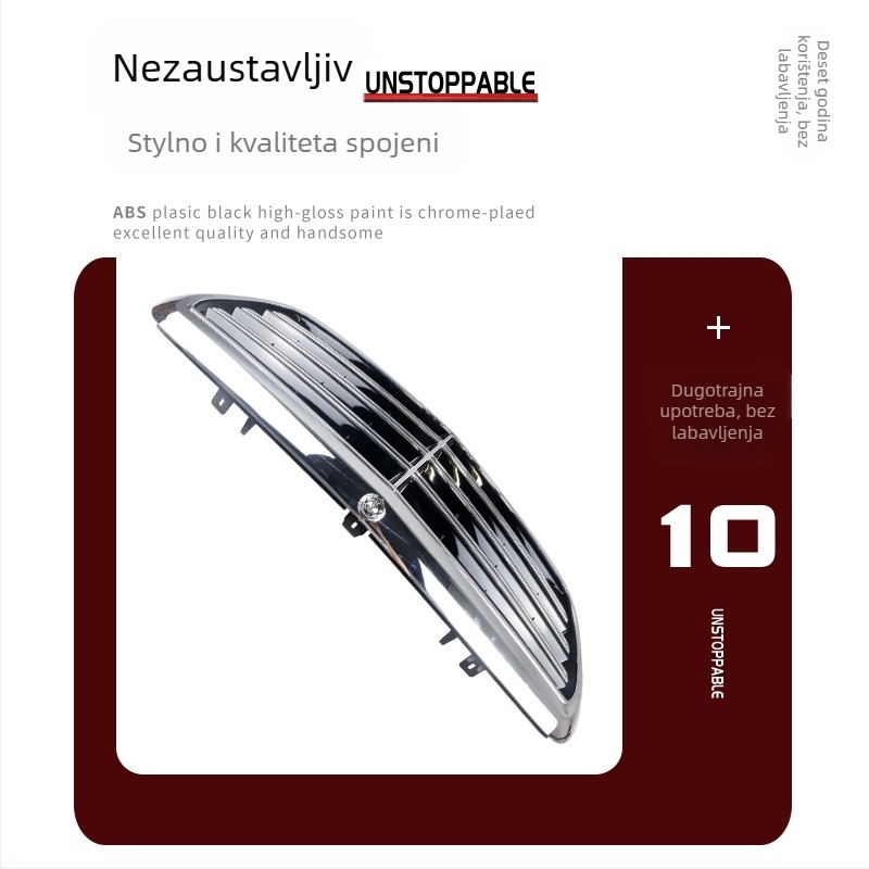 Srednja rešetka prednjeg branika za Mercedes-Benz W213 E200 E350 - ABS plastika - Dijeli broj 213 880 0683 - Ugradnja na branik