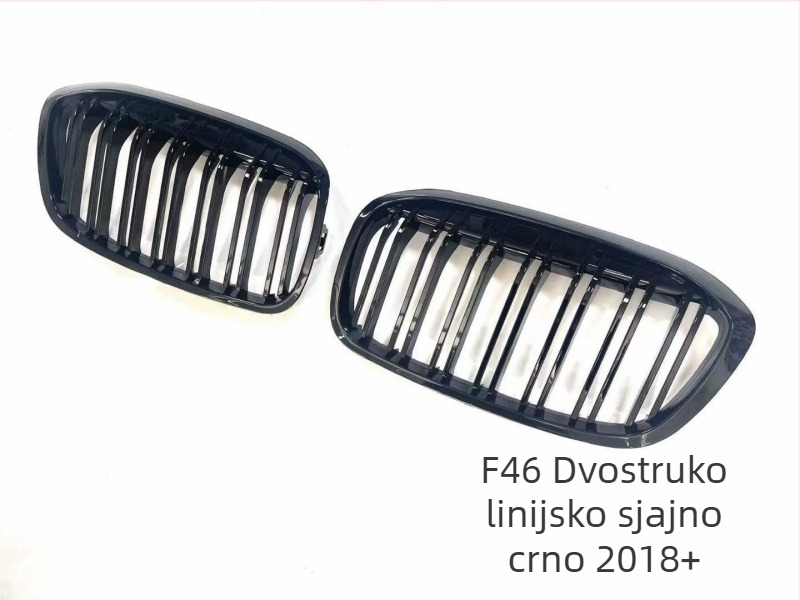 BMW Serije 2 prednja rešetka sa zvjezdanim uzorkom za F45/F46, ABS plast, ugradnja na branik, 2021