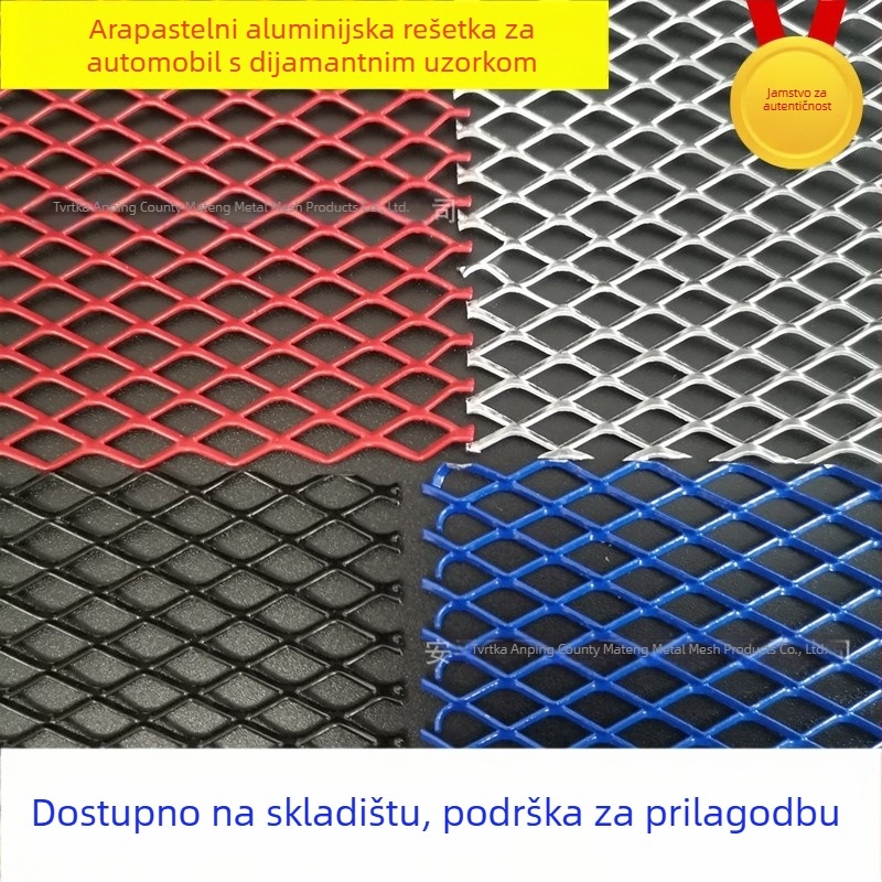 Auto mreža s mrežom, univerzalna, metalna, Ugradnja: hladnjak, Veličine mreže 3x6 mm, 6x12 mm, 10x20 mm, Marka Ma Teng
