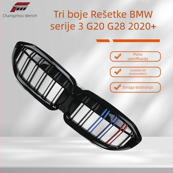 Prednja rešetka s usisom zraka za BMW Serija 3 G20/G28 (2020+), ABS, zamjena bez bušenja, ugradnja u braniku – Donghaolin