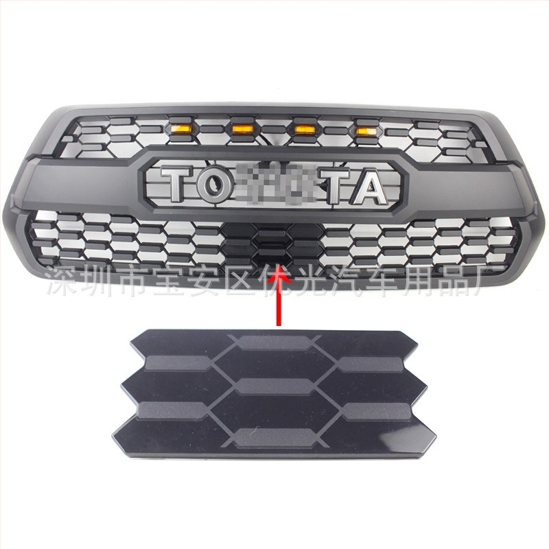 Tacoma TRD Pro srednji mrežni pokrov senzora, ABS plastika, ugradnja na braniku, kompatibilno s Toyota Tacoma 2016–2019