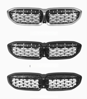 Prednja mreža branika sa zvijezdastim uzorkom (ABS plastika) za BMW Serija 3, 2019-2022, težina 2 kg, brend Sing-Cheng