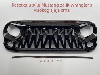 ABS plastična rešetka hladnjaka za Wrangler JK 2007-2017, Shark stil, srednji uzorak, 4 kg