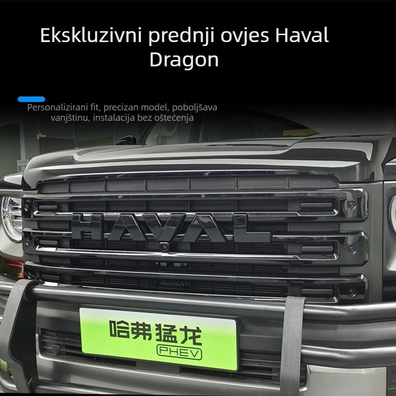 Set dekorativnih traka za prednju rešetku Haval Raptors, ABS plastika, za model 2023, automatsko mjenjač