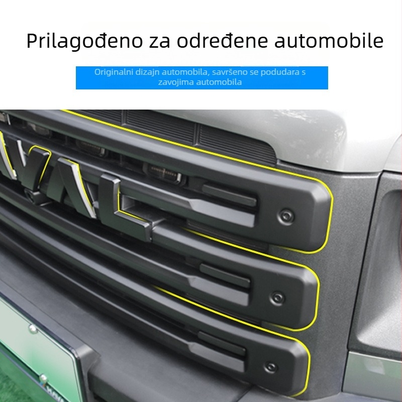 Set dekorativnih traka za prednju rešetku Haval Raptors, ABS plastika, za model 2023, automatsko mjenjač