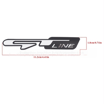 GT LINE automobilski logotip za KX5K3K4K5 | ABS plast | ugradnja na trup | dio br. 1022 | porijeklo Chenghai
