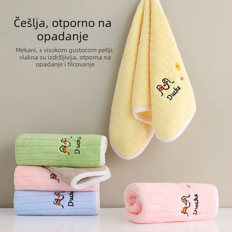 3-pack dječjih ručnika od Coral Fleece, brzo se suše, 150D, 50–80 g po komadu, Cut Velvet završna obrada