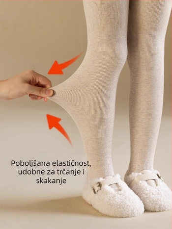 Dječje jednovremene hlače s flis unutarnjom podstavom, debele; 60% poliester, prozračne i topli, puna duljina zimi