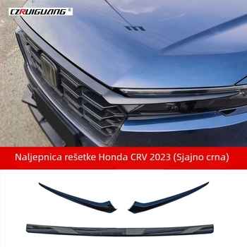 Aero kit za Honda CR-V 2023: prednja rešetka s lamelama, prednji spojler i kućište radijatora (Materijal: ABS plastika • Instalacija: radijator • Dimenzije: 115 cm × 25 cm × 18 cm • Za model: 2023 Honda CR-V)