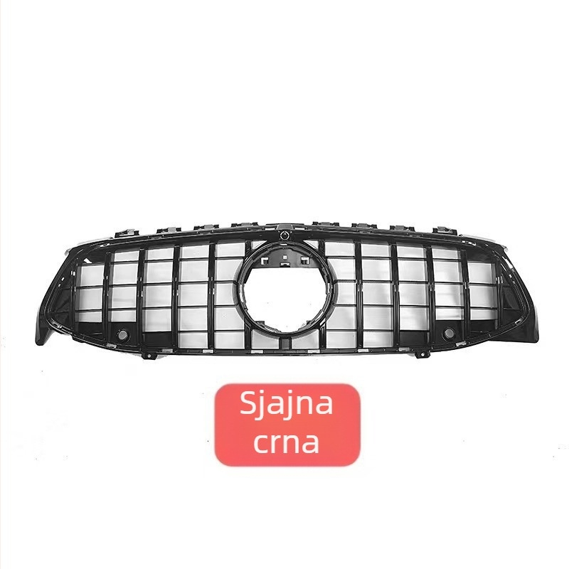 Gril za Mercedes-Benz CLA W118, GLA – GT okomite pruge, ABS plastika; ugradnja u radijator; modeli godina 2020–2022; težina 3,8 kg