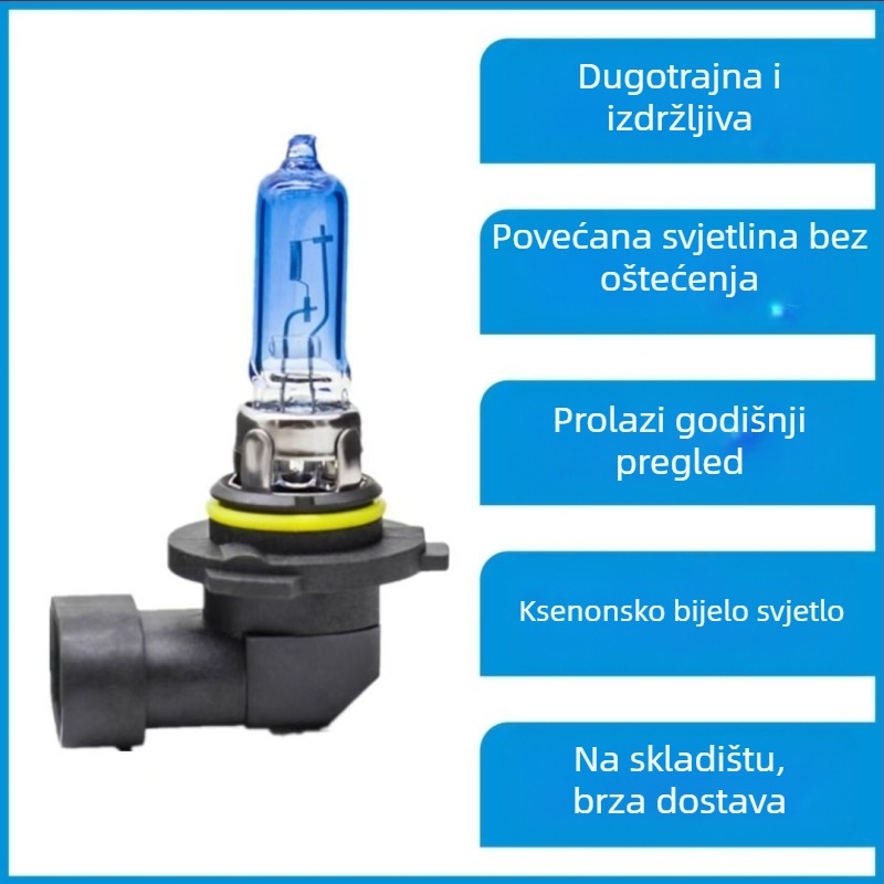 9006 halogena žarulja za prednje svjetlo, visoki i niski snop, 12V, 51/80/100W