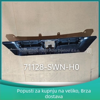 Honda CR-V 2007-2008 prednja rešetka za usis zraka (gornja) 71128-SWN-H0, ABS plastika, ugradnja u branik, branda FSD