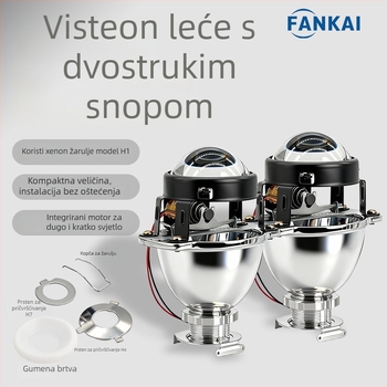 1,8/2-inčni Bi-Xenon leća Visteon far za motocikl i automobil s integriranim visokim i niskim snopom