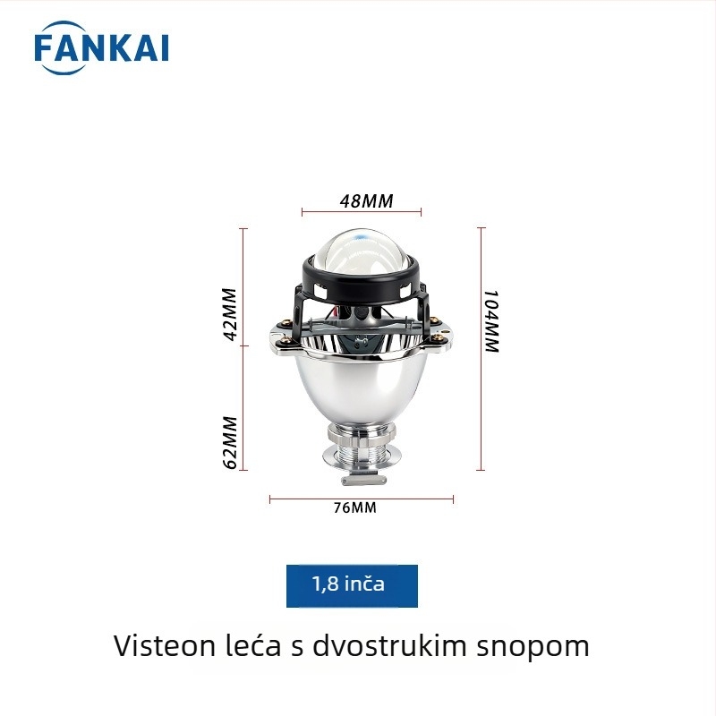 1,8/2-inčni Bi-Xenon leća Visteon far za motocikl i automobil s integriranim visokim i niskim snopom