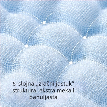 Drizzle bebi ručnik od gaze za lice, nepovezani vlakna, 25 g, apsorpcija 0–5 s