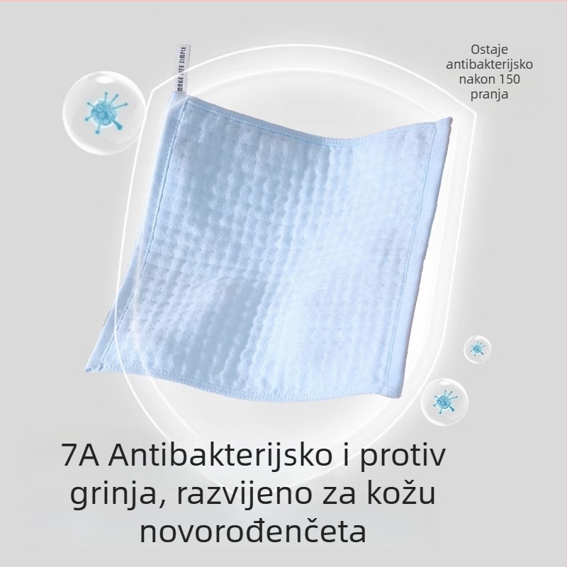 Drizzle bebi ručnik od gaze za lice, nepovezani vlakna, 25 g, apsorpcija 0–5 s