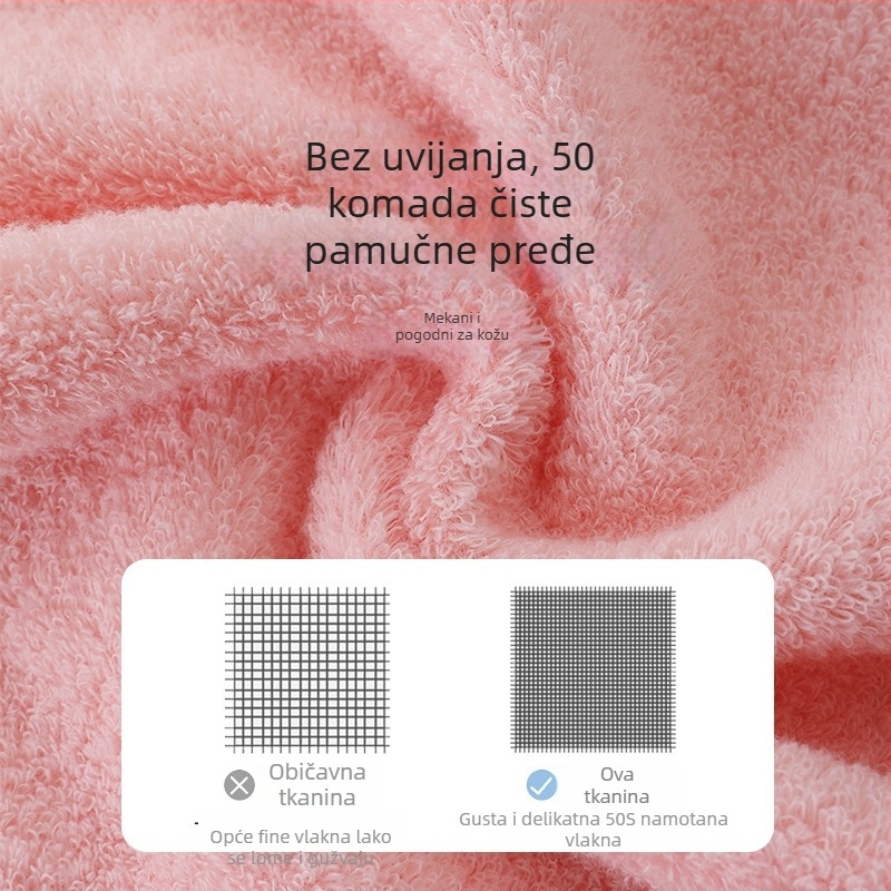 Drizzle 100% pamuk bebinski kvadratni ručnik, 40 g, brzo upijanje 0–5 s