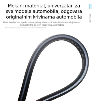 Unutarnje ambijentalno svjetlo za ploču instrumenta, akril, upravlja se putem aplikacije, bez žica, ugradbeni način, 13W 5V 0.8A