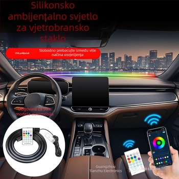 Ambijentalno svjetlo za ploču automobila – PVC+LED; 3W; 5V; Front windshield ambient light; Chasing the sky