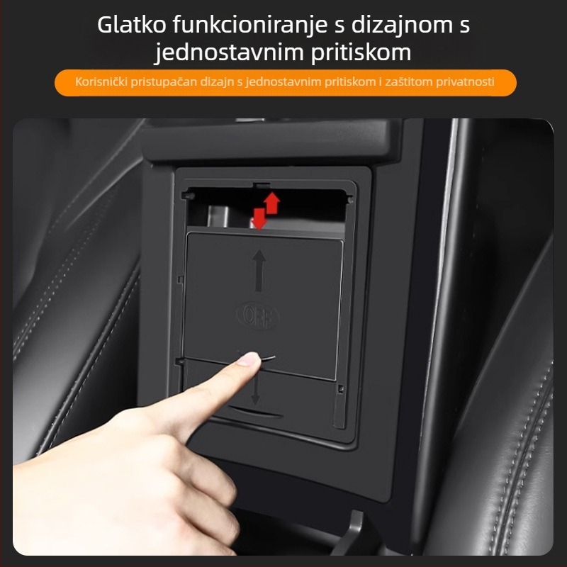 Kutija za pohranu u središnjem naslonjaču zaTesla Model 3/Y, plastika, model F356, težina 0,1 kg