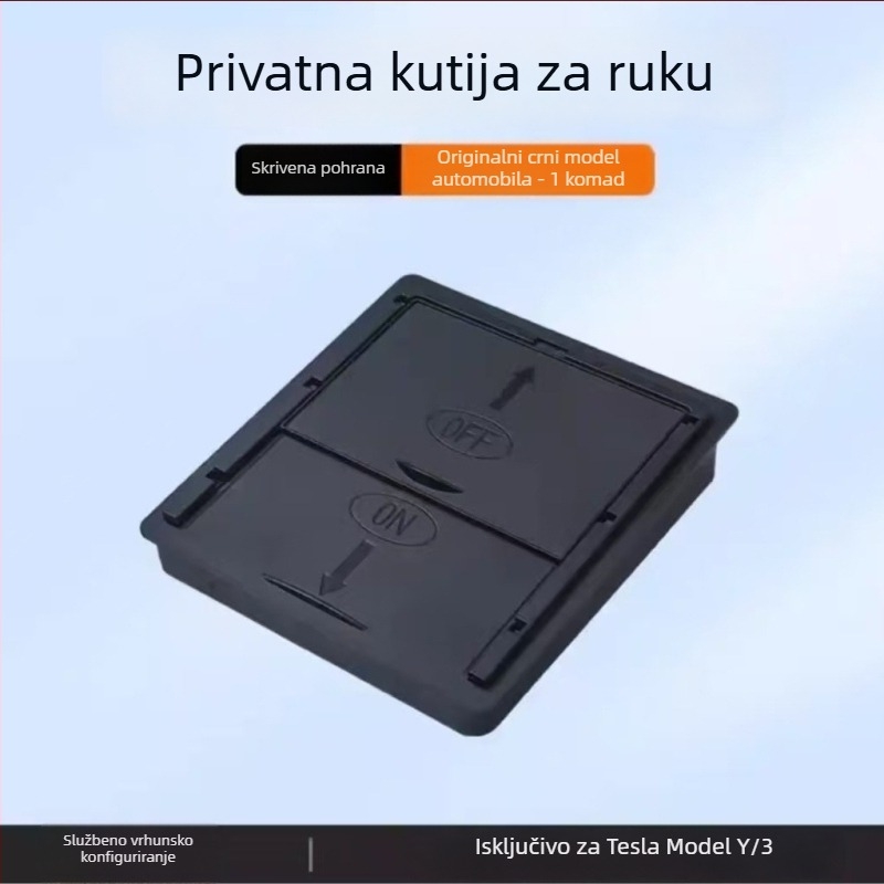 Kutija za pohranu u središnjem naslonjaču zaTesla Model 3/Y, plastika, model F356, težina 0,1 kg