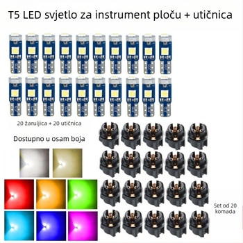 LED set za automobilsko instrument ploču, 3030-3SMD, 12V, 2W, 0.08A, 88600 lm