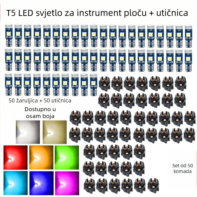 LED set za automobilsko instrument ploču, 3030-3SMD, 12V, 2W, 0.08A, 88600 lm