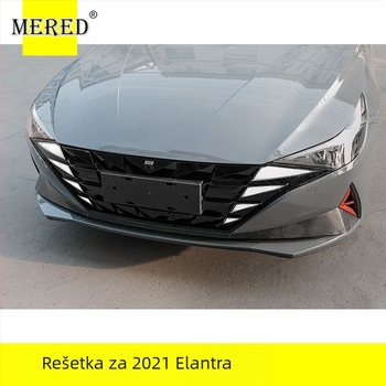 Rešetka za Elantra 2021, prednji branik, ABS plastika, masa 200, broj dodatka 01