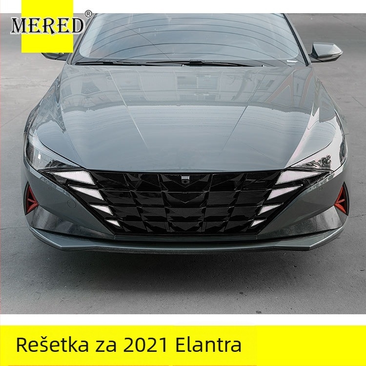 Rešetka za Elantra 2021, prednji branik, ABS plastika, masa 200, broj dodatka 01