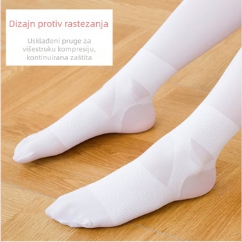 Dječje plesne čarape s protukliznim dnom, tanke 80D, najlon Jacquard