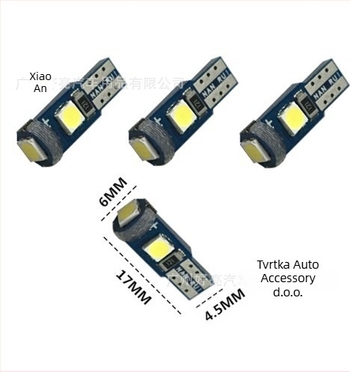 LED svjetlo za automobilsku ploču T5 3030, 3 LED, 12V, 0,5W, 20lm, 30.000h