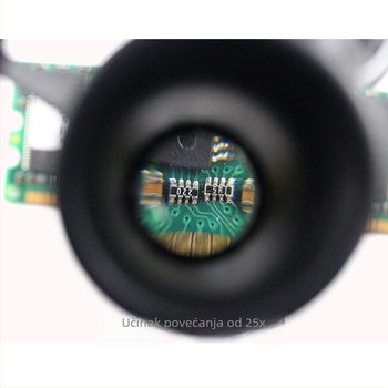 LED lupa za glavu s LED rasvjetom, povećanje 10x/15x/20x/25x, za popravak antiknih nakita i satova